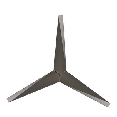 Matthews Fan Company EK-BN-BN Eliza Three Bladed Paddle Fan in Brushed Nickel With Brushed Nickel Bl