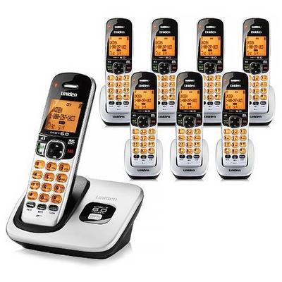 Uniden D1760-8 DECT 6.0 Cordless Phone w/ 7 Extra Handsets