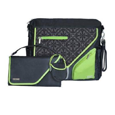 JJ Cole Metra Diaper Bag, Midnight Clover Multi-Colored