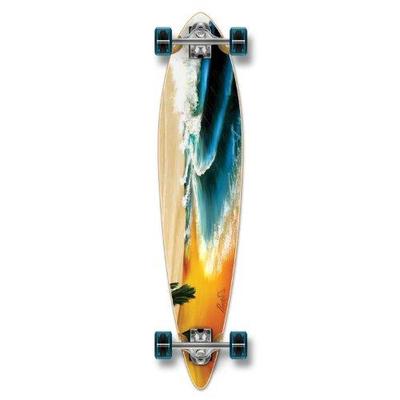 Epic Special Graphic Complete Longboard PINTAIL skateboard w/ 70mm wheels (Beach)