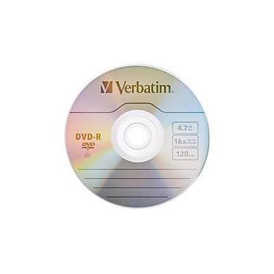 Verbatim (R) DVD-R Recordable Media, 4.7GB - 120 Minutes, Pack Of 10
