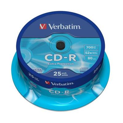 Verbatim 43432 CD-R Media - 700 MB - 10 Pack Slim Case 120mm Standard (120mm Standard)