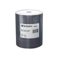 Verbatim DataLifePlus White Inkjet Hub Printable 52X CD-R Media 700MB 100 Pack in Plastic Wrap (9701