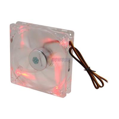 Silverstone Tek 120mm High Airflow and Less Noise with 9-Bladed Design Computer Case Fan with Red LE