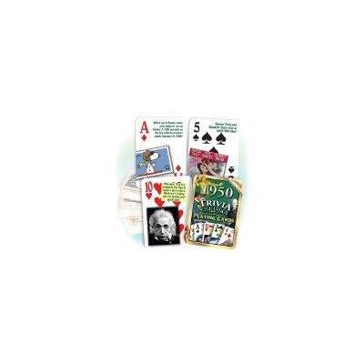 Interactive Media 1950 Trivia Playing Cards: 65th Birthday Gift or 65th Anniversary Gift