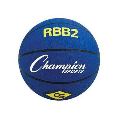 Champion Sports RBB2BL Pro Rubber Basketball, Royal Blue
