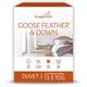 Snuggledown Goose Feather & Down 13.5 Tog Double Duvet - 4.5 Tog Cool Summer Plus 9 Tog All Seasons 3 in 1 Combination Quilt - Soft Cotton Cover, Hypoallergenic, Easy care, Size (200cm x 200cm)