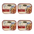 Trata Greek Musky Octopus in Piquant Sauce Net Weight 400gr (Pack of 4 Easy Open tin cans of 100g Each)