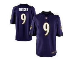 Nike Justin Tucker Baltimore Ravens Nike Game Jersey - Purple