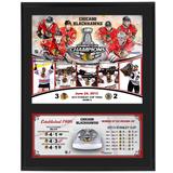 Chicago Blackhawks 2013 NHL Stanley Cup Final Champions 12'' x 15'' Sublimated Plaque with Game-Used Ice