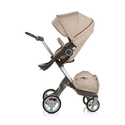Stokke Xplory Beige Melange Stroller (Single, Reclining, Polymer/Aluminum Frame)