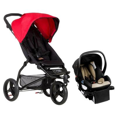Mountain Buggy 2015 Mini Compact Stroller Travel System - Berry