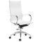 Zuo Modern Glider White High Back Office Chair by Zuo