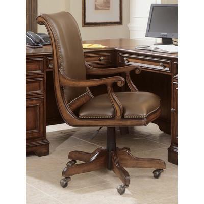Hooker Furniture 281-30-220 High-Back Swivel Office Chair with Arms HKR1413