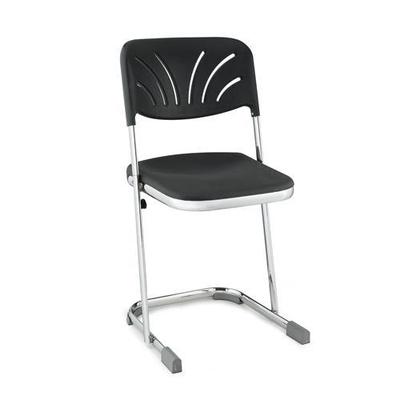 National Public Seating Ergonomic Z Stool with Backrest, 18 Inch H, Model 6618B