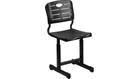 Flash Furniture Adjustable Height Black Student Chair with Black Pedestal Frame, YU-YCX-09010-GG, YU