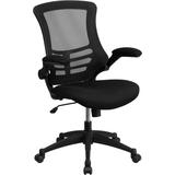 Flash Furniture Bl-x-5m-bk-gg Mid-back Black Mesh Chair With Nylon Bas screenshot. Chairs directory of Office Furniture.