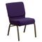 Flash Furniture Extra Wide Royal Purple Stacking Church Chair