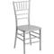 Flash Furniture Flash Elegance Silver Resin Stacking Chiavari Chair