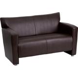 Flash Furniture HERCULES Majesty Series Brown Leather Love Seat, 222-2-BN-GG, 222 2 BN GG, 2222BNGG screenshot. Chairs directory of Office Furniture.