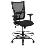 Flash Furniture HERCULES Series 400 lb. Capacity Big & Tall Black Mesh Drafting Chair with Height Ad screenshot. Chairs directory of Office Furniture.
