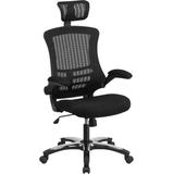 Flash Furniture High Back Black Mesh Executive Swivel Office Chair with Flip-Up Arms and Chrome-Nylo screenshot. Chairs directory of Office Furniture.