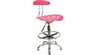 Flash Furniture LF215 Height Adjustable Drafting Stool with Chrome Base Color: Pink FFC1123_6113533