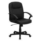 Flash Furniture Mid-Back Black Leather Executive Swivel Office Chair screenshot. Chairs directory of Office Furniture.