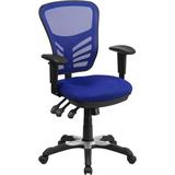 Flash Furniture Mid-Back Blue Mesh Swivel Task Chair with Triple Paddle Control, HL-0001-BL-GG, HL 0 screenshot. Chairs directory of Office Furniture.