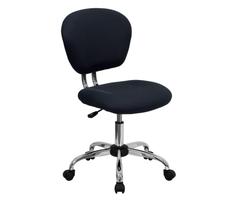 Flash Furniture Mid-Back Gray Mesh Swivel Task Chair with Chrome Base, H-2376-F-GY-GG