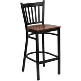Flash Furniture XUDG6R6BVRTBARCHYWGG Hercules Black Vertical Back Metal Restaurant Bar Stool with Ch screenshot. Chairs directory of Office Furniture.