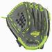 Franklin Sports 12.0" Gray/Lime Mesh PVC Windmill Series Left Handed Thrower Softball Glove 11.25 to