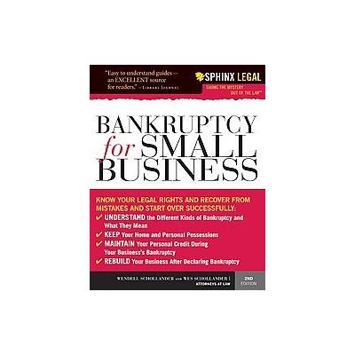 Bankruptcy for Small Business by Wes Schollander (Paperback - Sphinx Pub)
