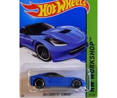 Hot Wheels 1 X 2014 Hot Wheels Hw Workshop 2014 Corvette Stingray (Blue)