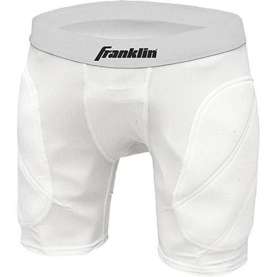 Franklin Sports Youth Sliding Shorts, White