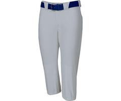 Russell Athletic Girl's LowRise Softball Pants , Gray, small