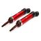 Integy RC Hobby T8564RED XHD Steel Rear Universal Drive Shaft (2) for Traxxas 1/10 Slash & Stampede