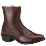 Leather Classics Men's 7-1/2" Western Dress - 10.5 Brown Boot E3