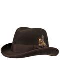 Stacy Adams Men's Wool Felt Hat Chocolate Size M