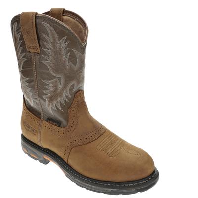 Ariat Workhog Pull-On H2O - Mens 7.5 Brown Boot D