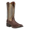 Ariat Round Up Wide Square Toe - Womens 8.5 Brown Boot B