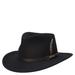 Scala Classico Men's Crushable Outback Hat Black Size L