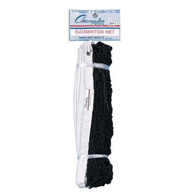 Champion Sports Taped 18-Ply Nylon Badminton Net with Steel Cable