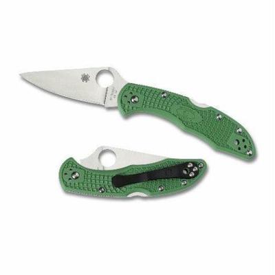 Spyderco Delica 4 Flat Ground Plain Edge Lightweight Frn Knife