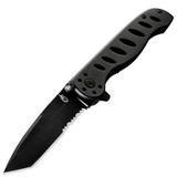 Gerber 30-000656 Evo Large Folding Knife with Tanto Combo Blade, Black (Box) screenshot. Camping & Hiking Gear directory of Sports Equipment & Outdoor Gear.