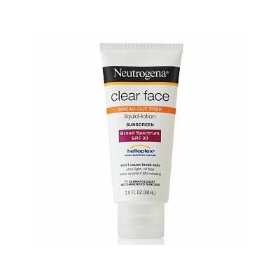 Neutrogena Clear Face Sunscreen Lotion, SPF 30, 3 fl oz