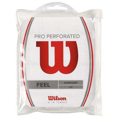 Wilson Pro Overgrip Perforated 12 Pack White