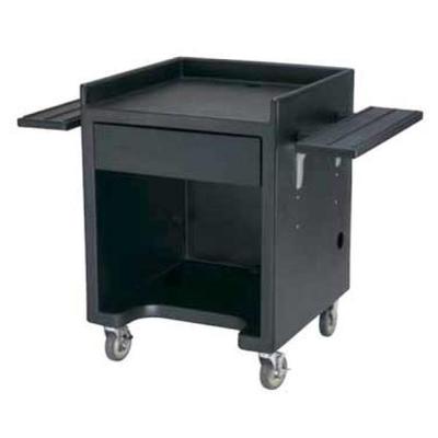 Cambro ES28110 Black Cash Register / Equipment Stand No Tray Rail