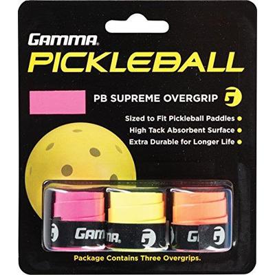 Gamma Sports Sports Pickleball Supreme Overgrip, Assorted Neon