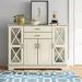 Winston Porter Carey-Ann 47.25" Wide 2 Drawer Server Wood in White | 35.4 H x 47.25 W x 15.75 D in | Wayfair ANDO1857 31958815